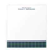 Bloc-note Abercrombie Tartan (Devant)