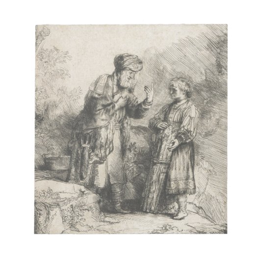 Bloc-note Abraham et Isaac (Devant)
