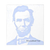 Bloc-note Abraham Lincoln Pop Art Portrait (Devant)