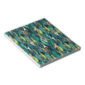 Bloc-note Abstract black turquoise (Incliné)