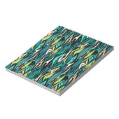 Bloc-note Abstract black turquoise (Tourné)
