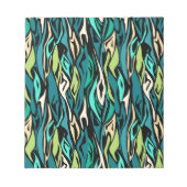 Bloc-note Abstract black turquoise (Devant)