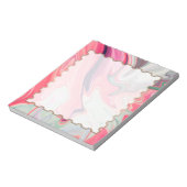 Bloc-note Abstract elegant fluide marble liquide (Tourné)