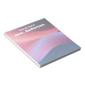 Bloc-note Abstract gradient purple blue  (Incliné)