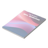 Bloc-note Abstract gradient purple blue  (Tourné)