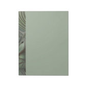 Bloc-note Abstract Olive Sage Green Gray Fractal Art Fantasy (Tourné)
