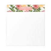 Bloc-note Abstract Watercolour Florals Notepad (Devant)