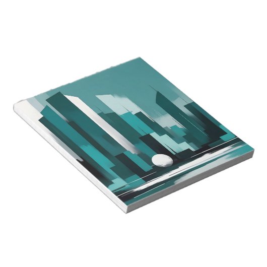 Bloc-note Abstrait Cityscape Architecture moderne Arrière -  (Incliné)