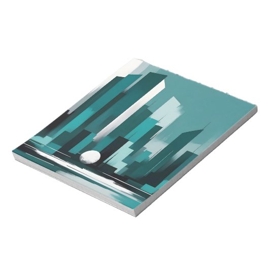 Bloc-note Abstrait Cityscape Architecture moderne Arrière -  (Tourné)