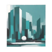 Bloc-note Abstrait Cityscape Architecture moderne Arrière -  (Devant)