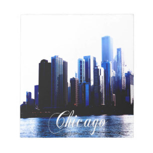 Bloc-note Abstrait des effets de Downtown Chicago