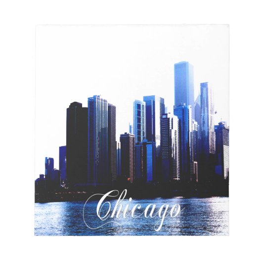 Bloc-note Abstrait des effets de Downtown Chicago (Devant)