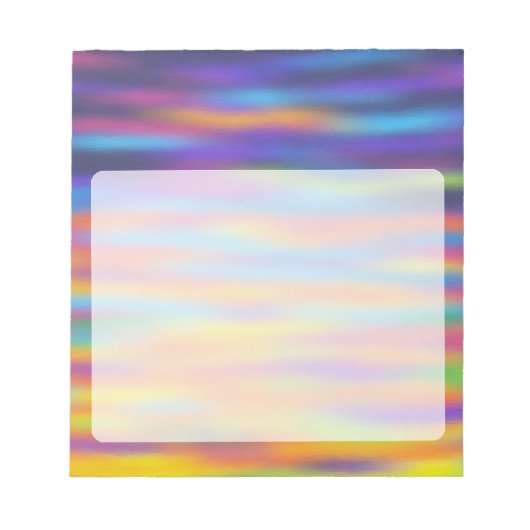 Bloc-note Abstrait Desert Sunset Sky Artwork (Devant)