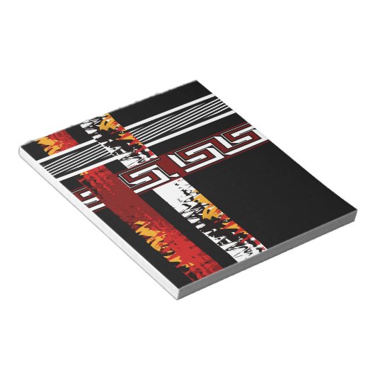 Bloc-note Abstrait, ethnique, créatif (Incliné)