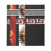 Bloc-note Abstrait, ethnique, créatif (Devant)