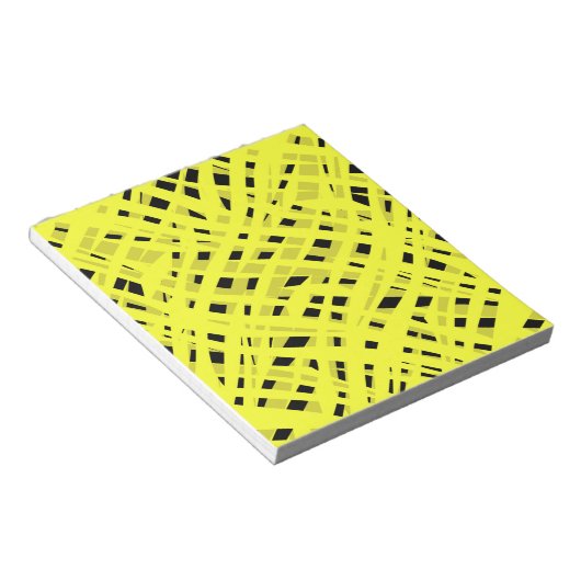 Bloc-note Abstrait géométrique moderne rayé rayé clair (Incliné)