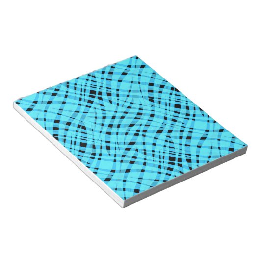 Bloc-note Abstrait géométrique moderne rayé rayé clair (Incliné)