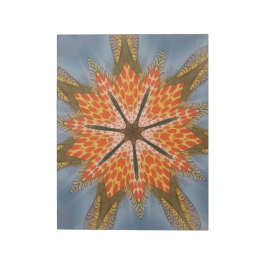 Bloc-note Abstrait Motif léopard : un effet kaléidoscope (Tourné)