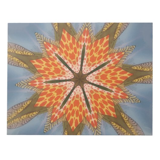 Bloc-note Abstrait Motif léopard : un effet kaléidoscope (Devant)