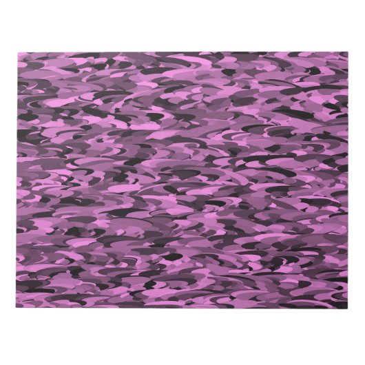 Bloc-note Abstrait Motif violet noir (Devant)