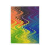Bloc-note Abstrait Multicolore Ondulé (Tourné)