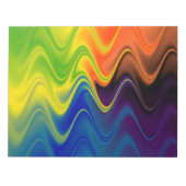 Bloc-note Abstrait Multicolore Ondulé (Devant)