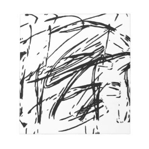 Bloc-note Abstrait noir et blanc