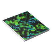 Bloc-note Abstrait noir et vert (Incliné)