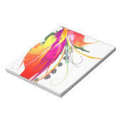 Bloc-note Abstrait Oiseau de Paradise Paint Splatters (Tourné)
