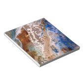 Bloc-note Abstrait plage de sable motif motif en mousse d'ea (Incliné)