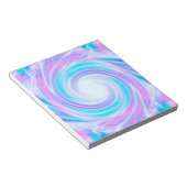 Bloc-note Abstrait tourbillon liquide pastel violet couleurs (Incliné)