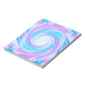Bloc-note Abstrait tourbillon liquide pastel violet couleurs (Tourné)