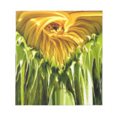 Bloc-note Abstrait tournesol rétro funky, géométrie effrayée (Devant)