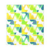 Bloc-note Abstrait vert jaune (Devant)