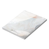 Bloc-note Abstraite Terre Aquarelle Formes Textures (Tourné)