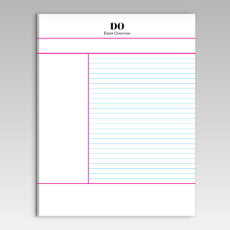 Bloc-note Academic School Monogram Name Lecture Notepad