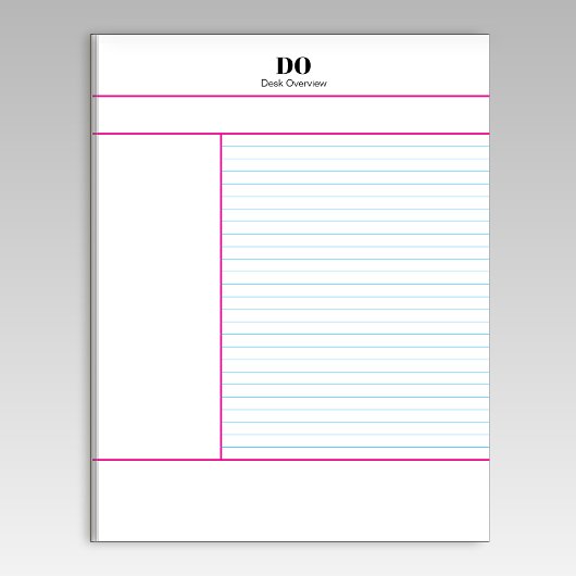 Bloc-note Academic School Monogram Name Lecture Notepad