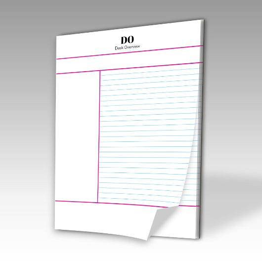 Bloc-note Academic School Monogram Name Lecture Notepad