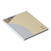 Bloc-note Accents de logo ou code QR abstrait simple moderne (Incliné)