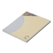 Bloc-note Accents de logo ou code QR abstrait simple moderne (Tourné)
