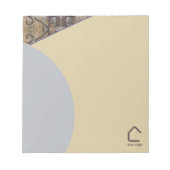 Bloc-note Accents de logo ou code QR abstrait simple moderne (Devant)