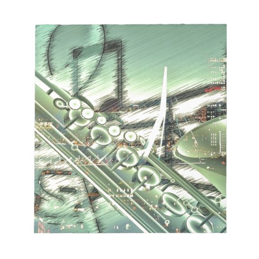 Bloc-note Accessoires de conception de musique de saxophone (Devant)