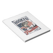 Bloc-note Accro à la liberté pêche du 4 juillet (Incliné)