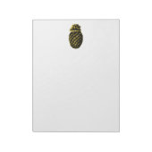 Bloc-note Accueil Ananas 4 jaune Le MUSÉE Zazzle G (Tourné)