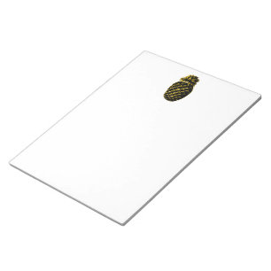 Bloc-note Accueil Ananas 4 jaune Le MUSÉE Zazzle G