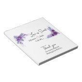 Bloc-note Accueil Mariage Candy Bar Wrapper Party Favoriser (Incliné)