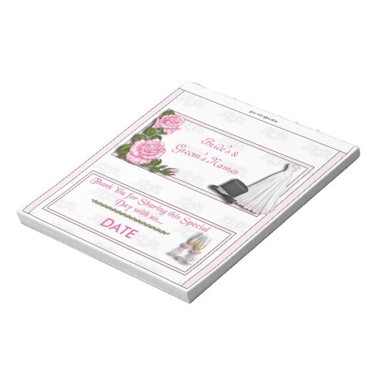 Bloc-note Accueil Mariage Candy Bar Wrapper Party Favoriser (Tourné)