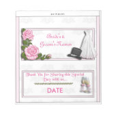 Bloc-note Accueil Mariage Candy Bar Wrapper Party Favoriser (Devant)