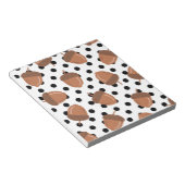 Bloc-note Acorn Black Dots Automne Y2K Motif (Incliné)