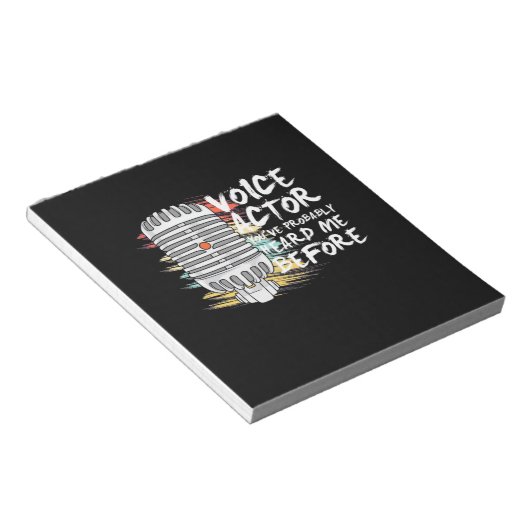 Bloc-note Acteur vocal avant (Incliné)